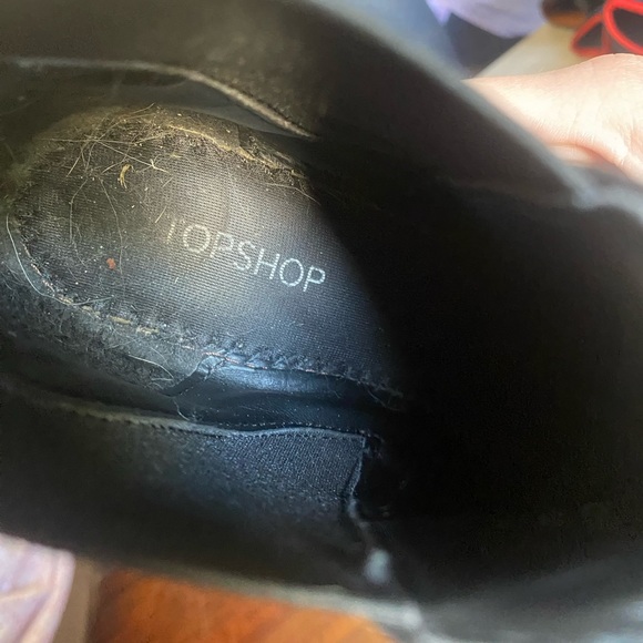 Black top shop heeled boots - Picture 4 of 9